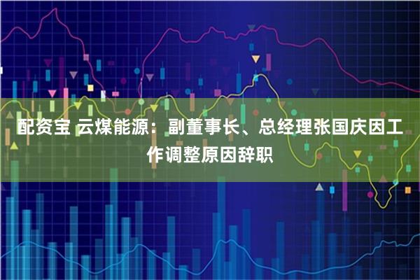 配资宝 云煤能源：副董事长、总经理张国庆因工作调整原因辞职
