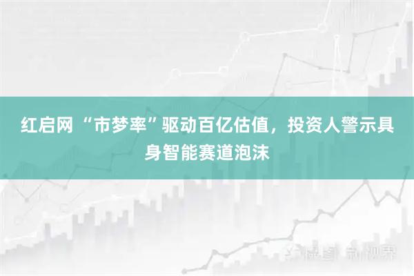 红启网 “市梦率”驱动百亿估值，投资人警示具身智能赛道泡沫