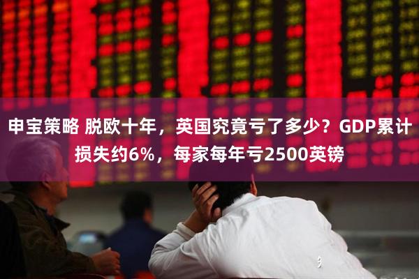 申宝策略 脱欧十年，英国究竟亏了多少？GDP累计损失约6%，每家每年亏2500英镑