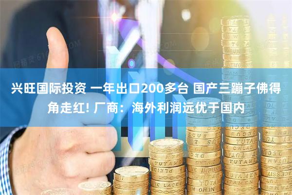 兴旺国际投资 一年出口200多台 国产三蹦子佛得角走红! 厂商：海外利润远优于国内
