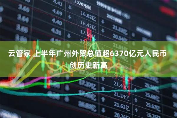 云管家 上半年广州外贸总值超6370亿元人民币 创历史新高