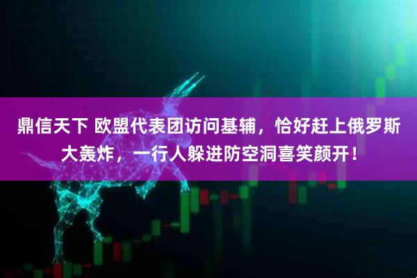 鼎信天下 欧盟代表团访问基辅，恰好赶上俄罗斯大轰炸，一行人躲进防空洞喜笑颜开！